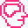 You see a pixelated diagram of a human head, indicating the position of the brain.